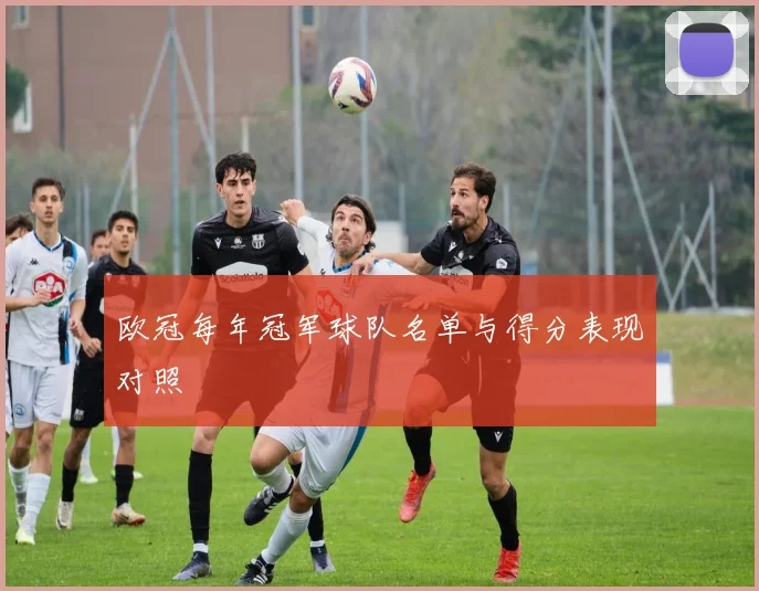 欧冠每年冠军球队名单与得分表现对照